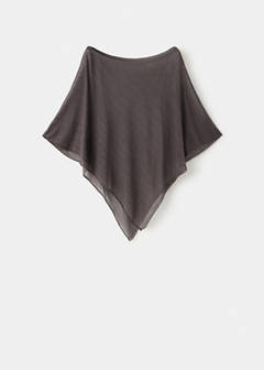 Asymmetric strass cape — Charcoal 4