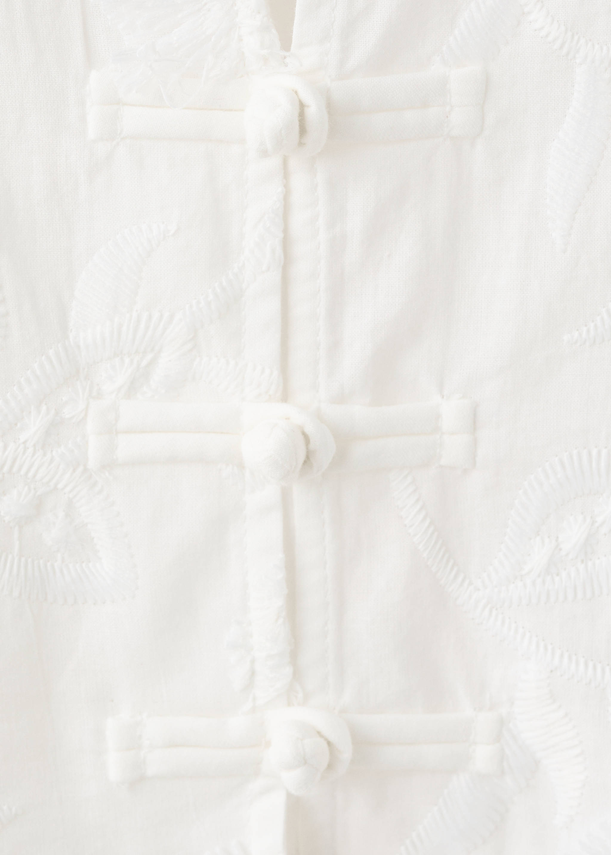 Blouse brodée manches bouffantes - Détail de l'article 8