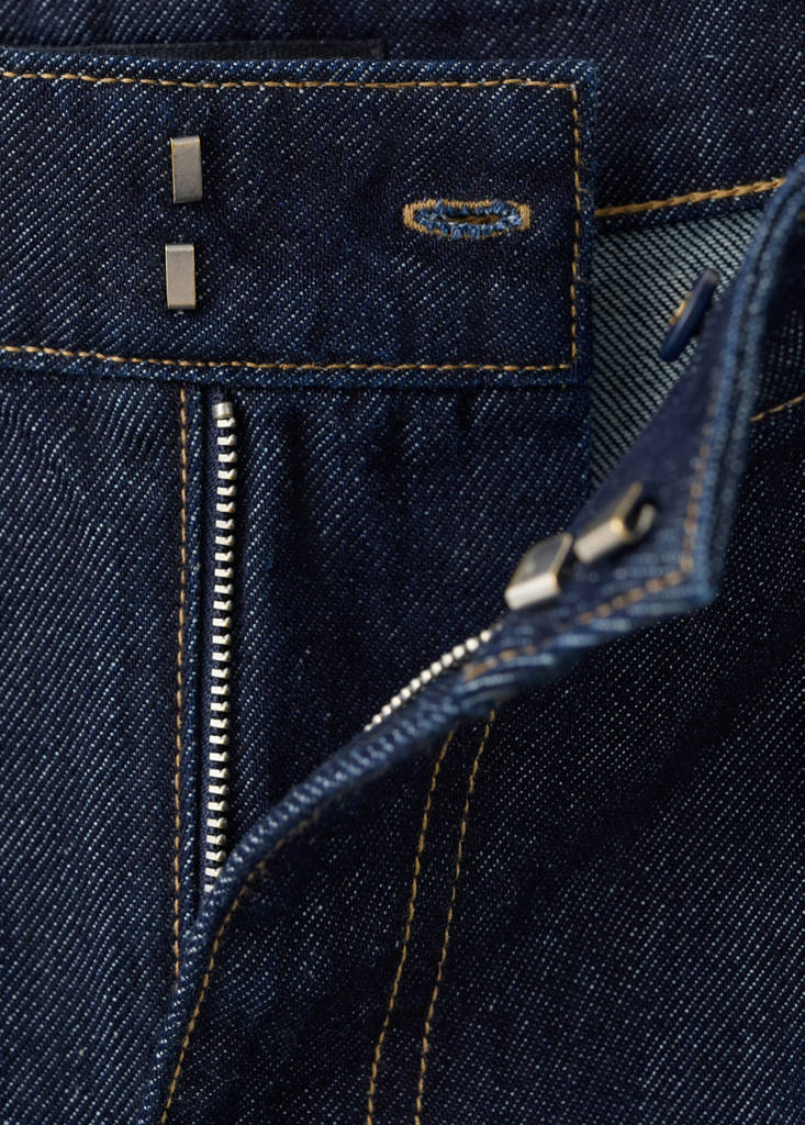 Straight fit pleat bermuda shorts — Open Blue