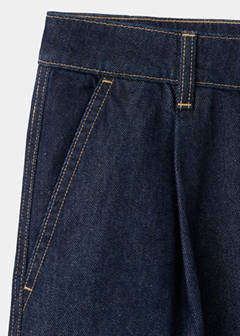 Straight fit pleat bermuda shorts — Open Blue 8