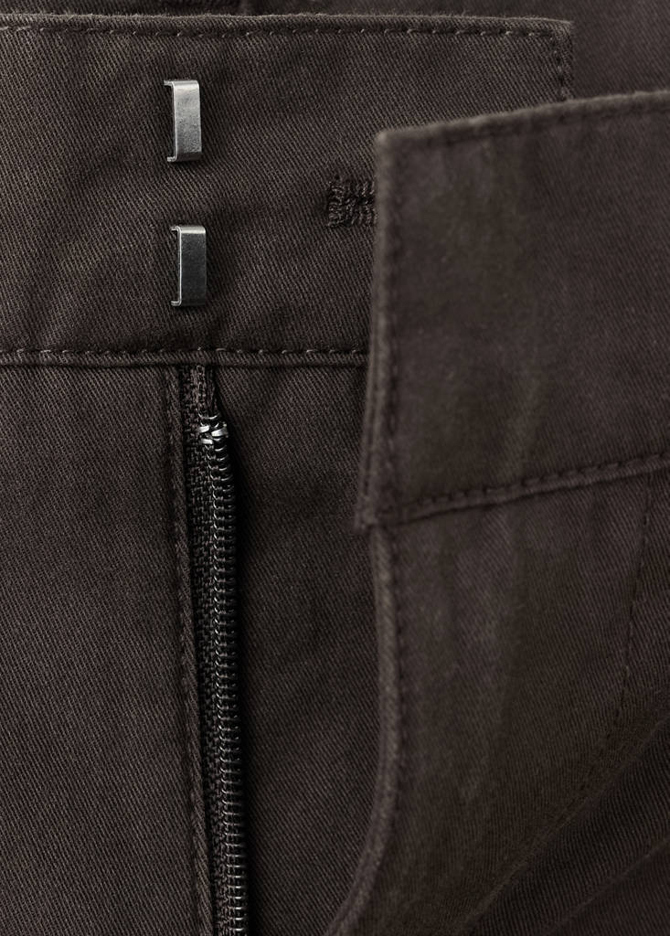Mid-rise balloon trousers — Chocolate