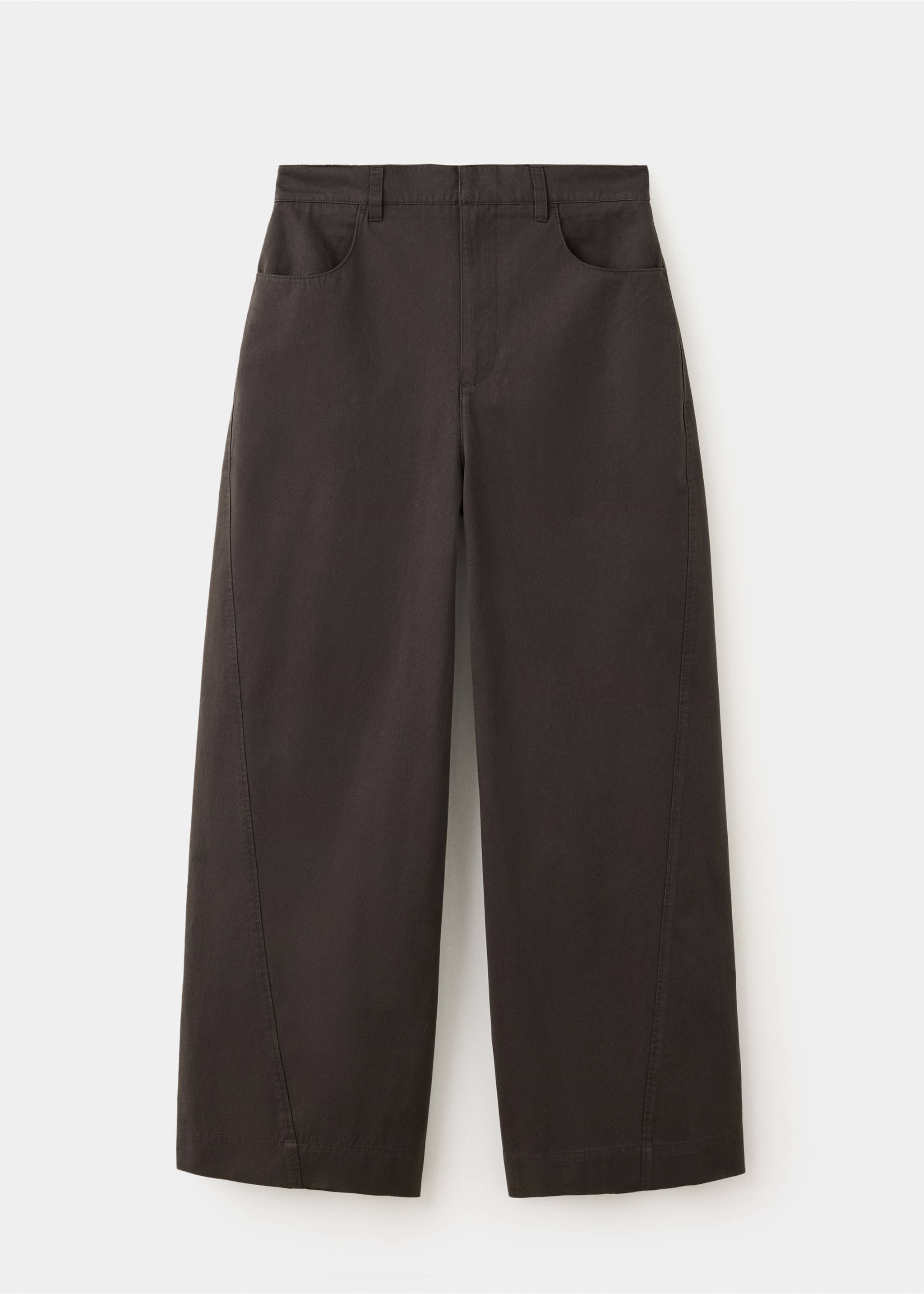 Mid-rise balloon pants - Article without model, Chocolate. Ref: 37084078-00.
