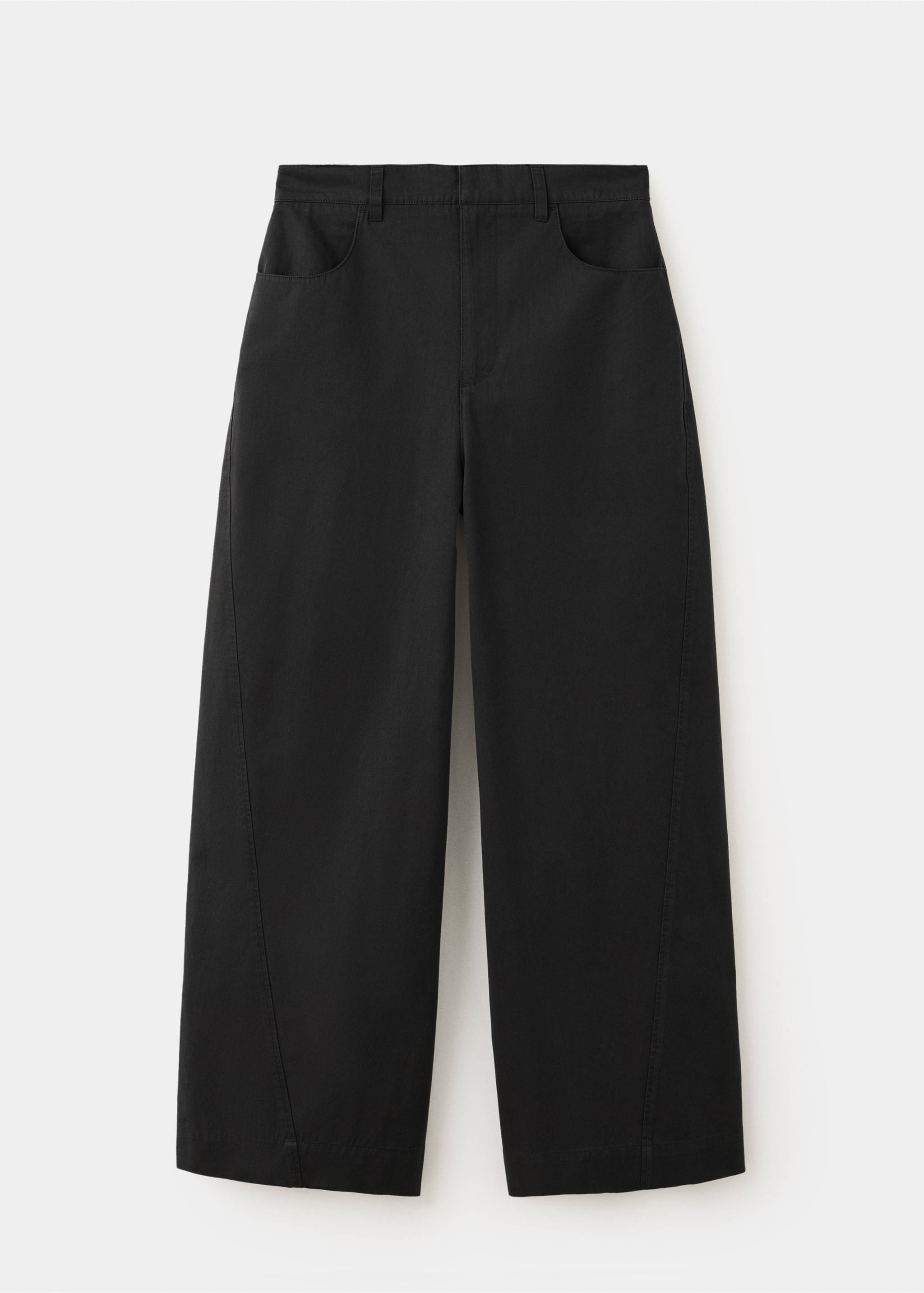 Mid-rise balloon trousers - Article without model, Black. Ref: 37084078-00.