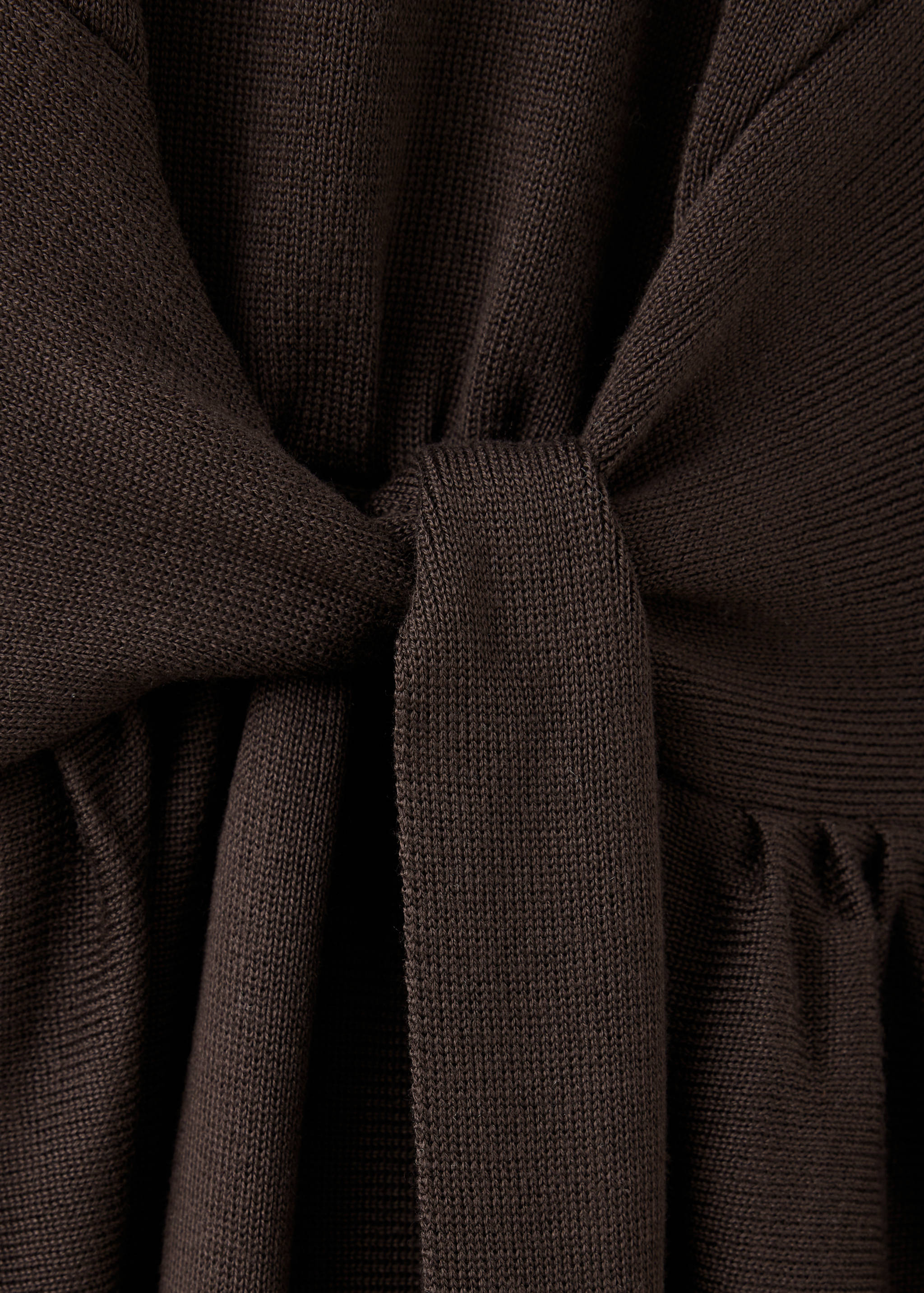 Ribbed knitted A-line dress - Details of the article 8