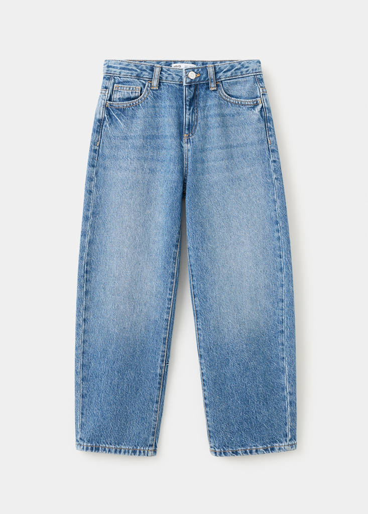 Jeansy balloon szary denim - Dzieci - 13-14 lata - MANGO KIDS