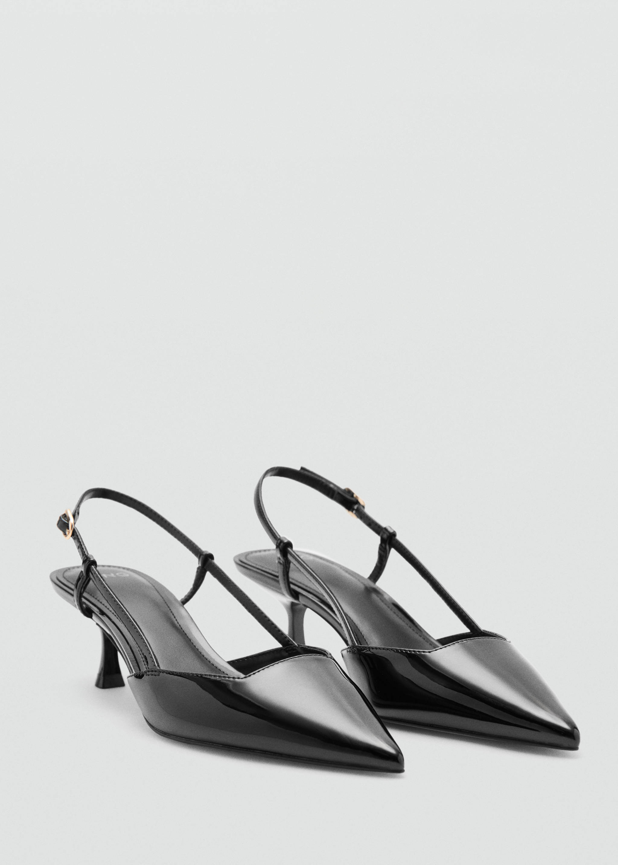 Patent heeled shoes - Medium plane