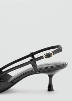 Patent leather pointed toe court shoe — Black 3