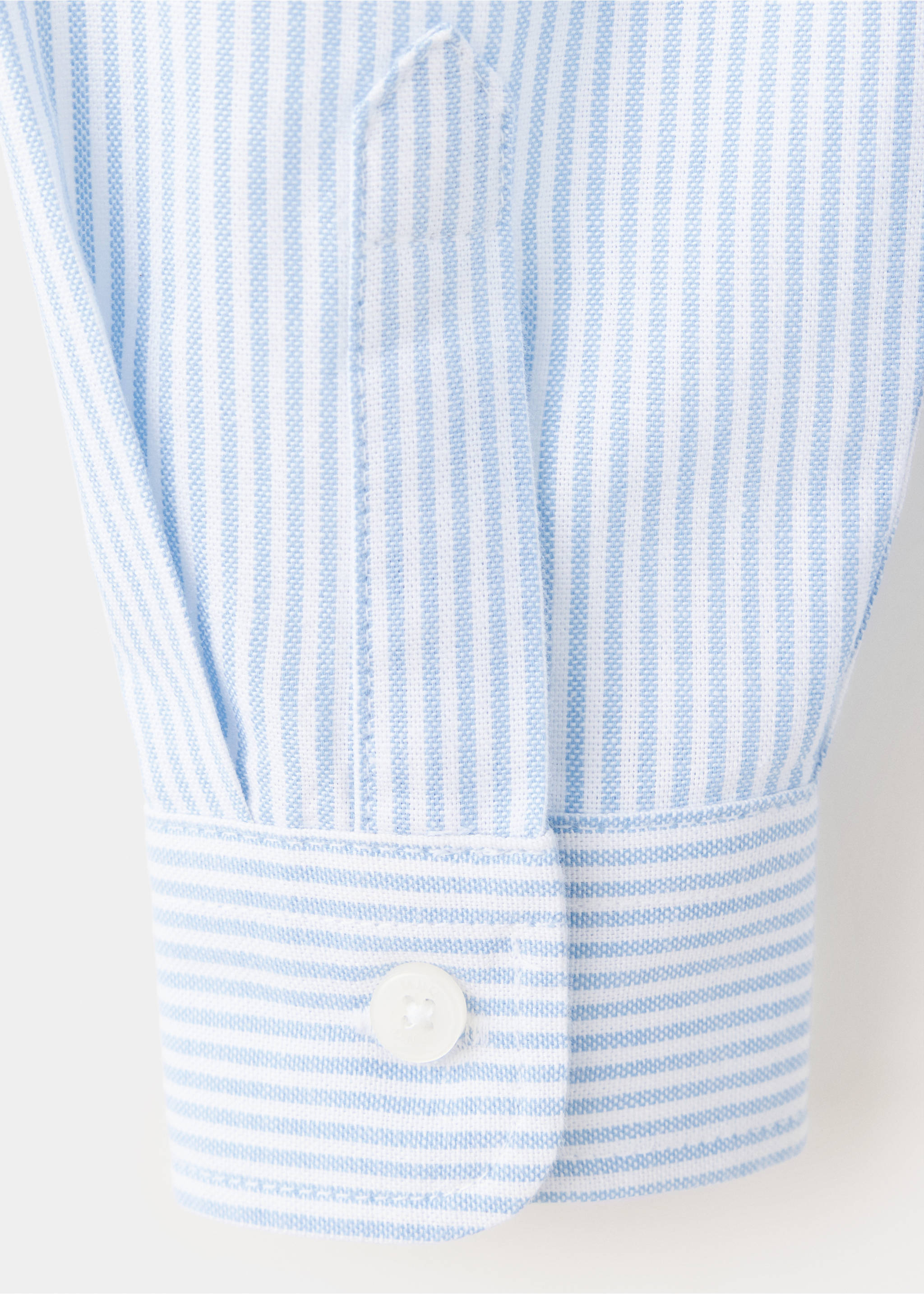 Chemise Oxford coton à rayures - Détail de l'article 0, Bleu ciel. Ref: 37084088-00.