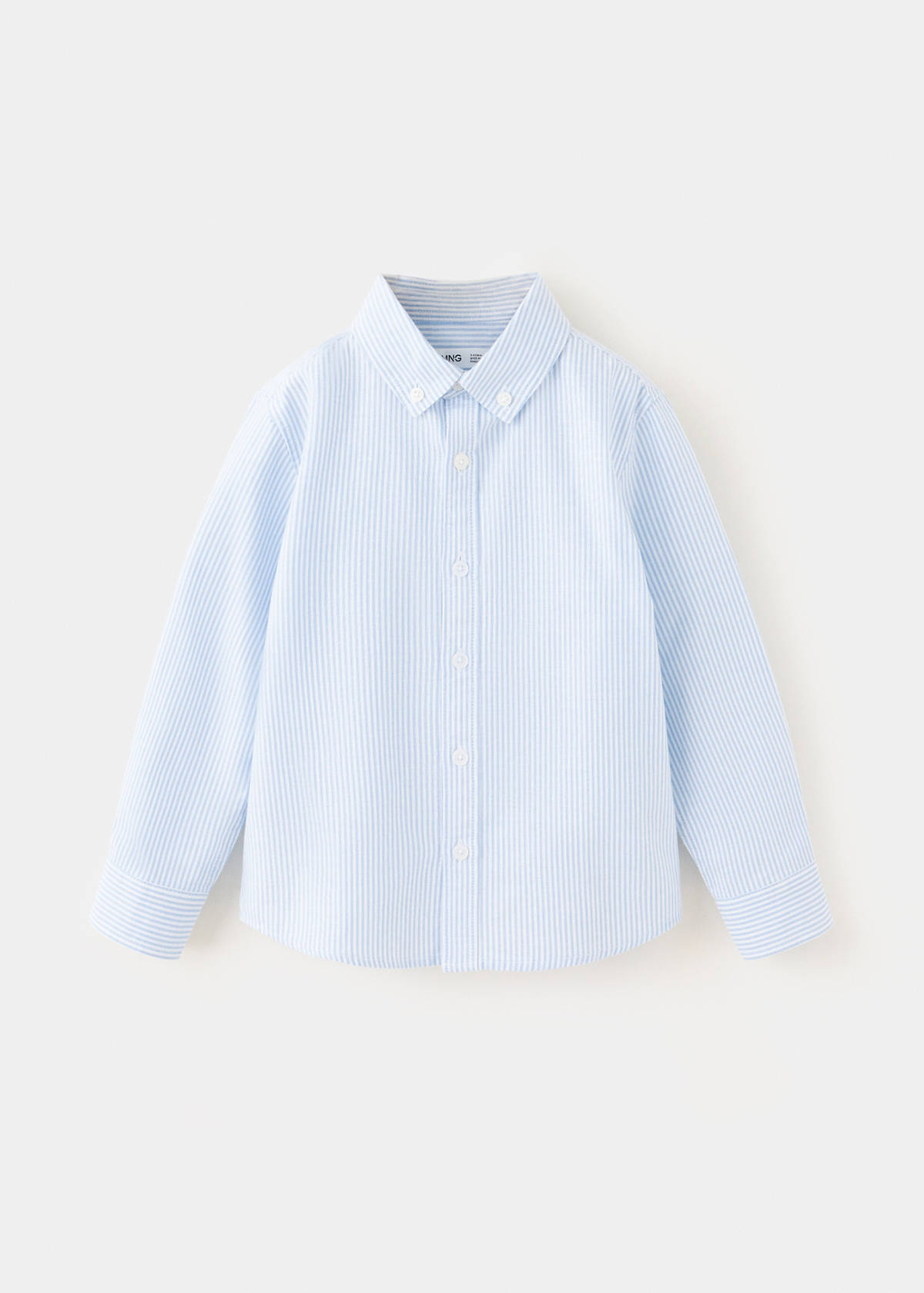Oxford cotton striped shirt — Sky Blue