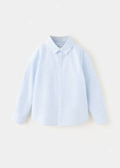 Oxford cotton striped shirt — Sky Blue 1