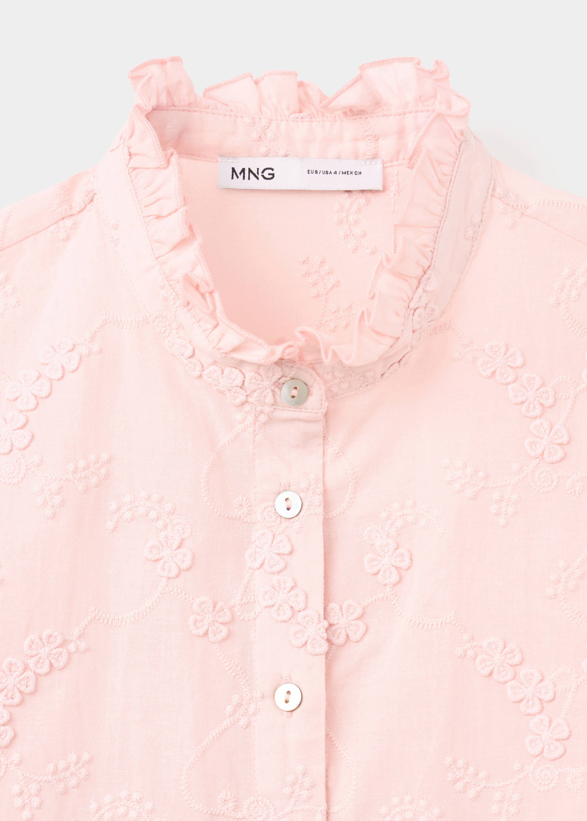 Blusa bordada manga abullonada - Detalle del artículo 8