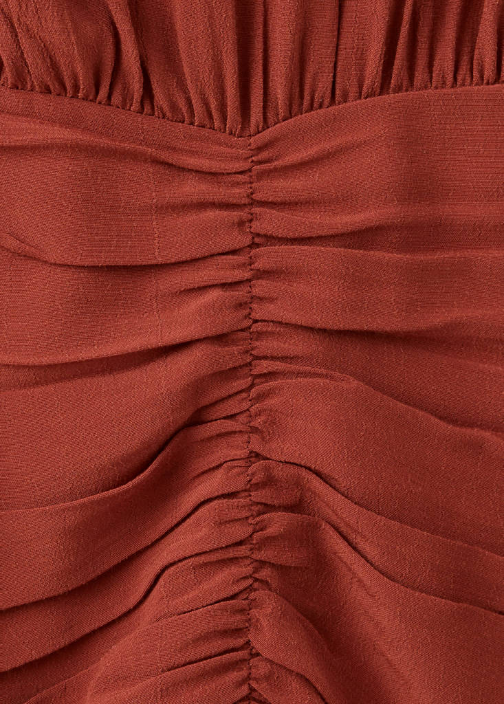 Draped panel chiffon dress - thumbnail 6