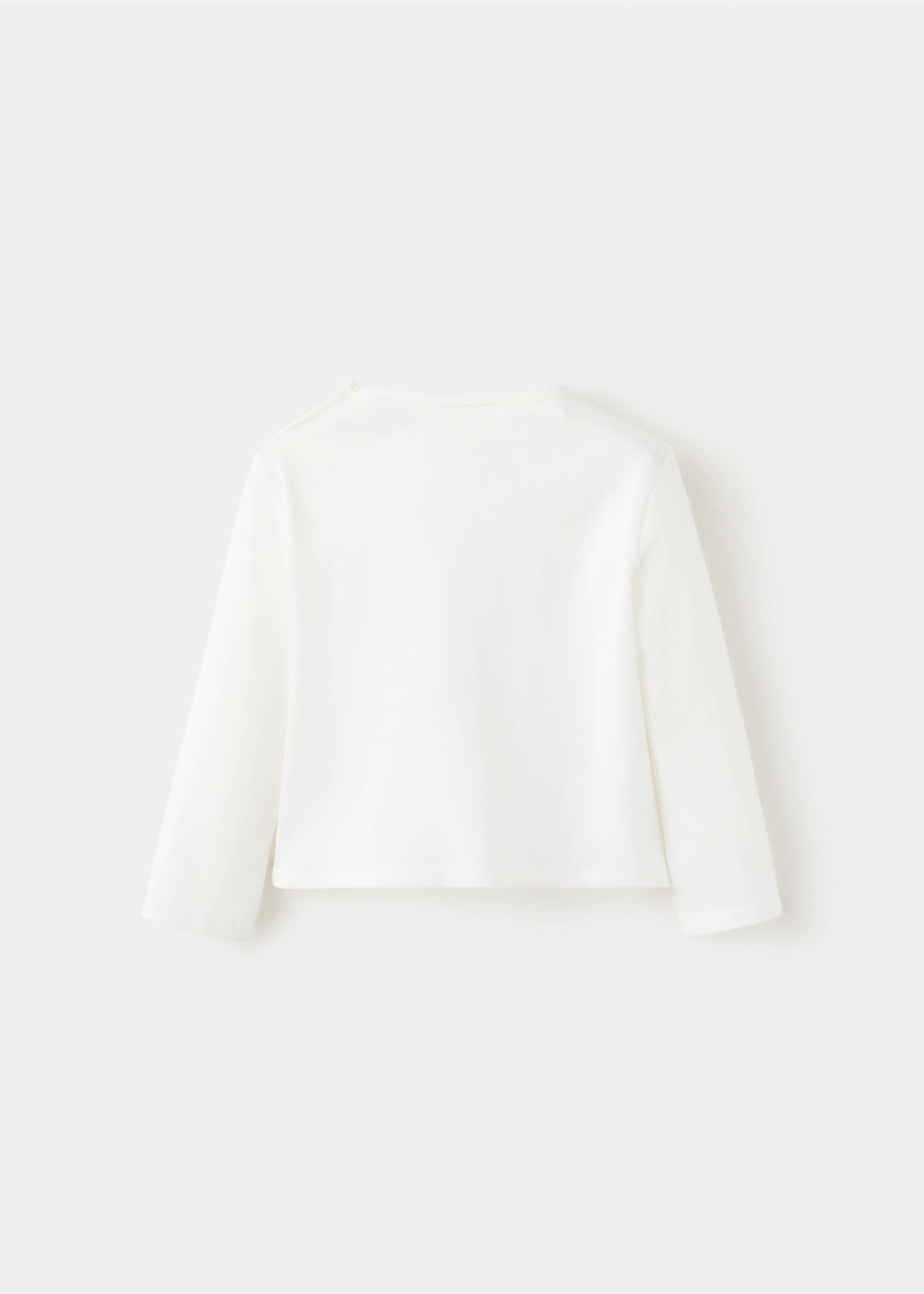 Cotton T-shirt with print detail - Reverse of the article, Off White. Ref: 37084093-00.