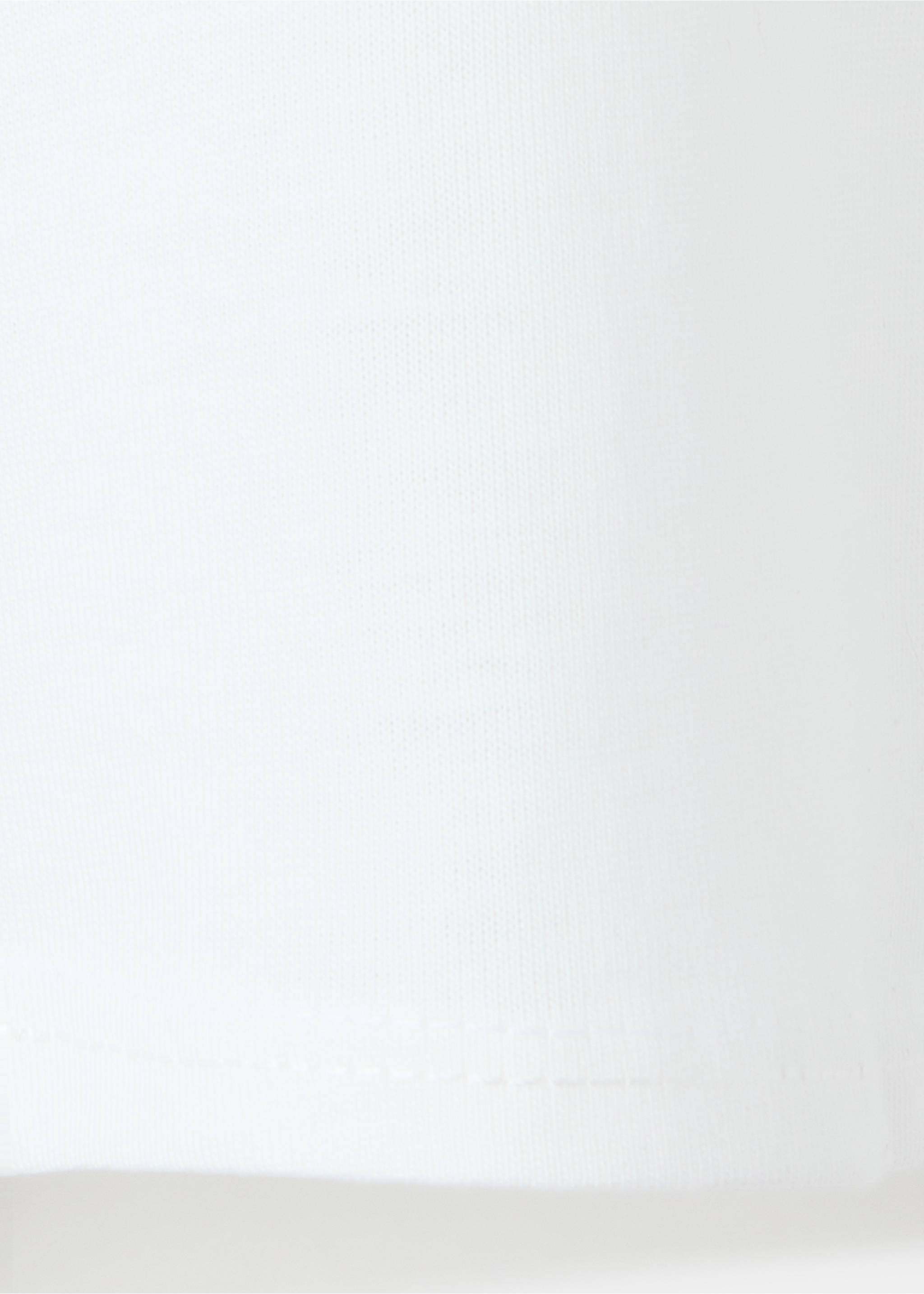 Cotton T-shirt with print detail - Details of the article 0, Off White. Ref: 37084093-00.