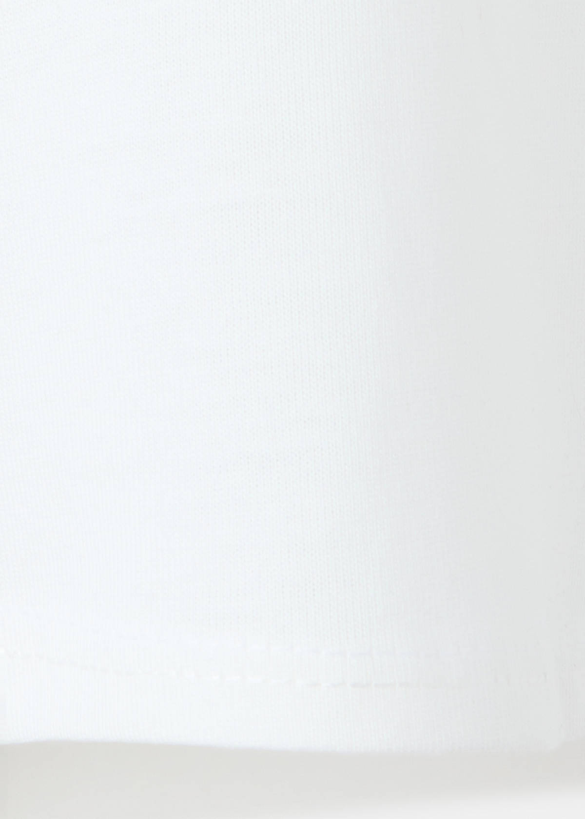 Cotton T-shirt with print detail — Off White