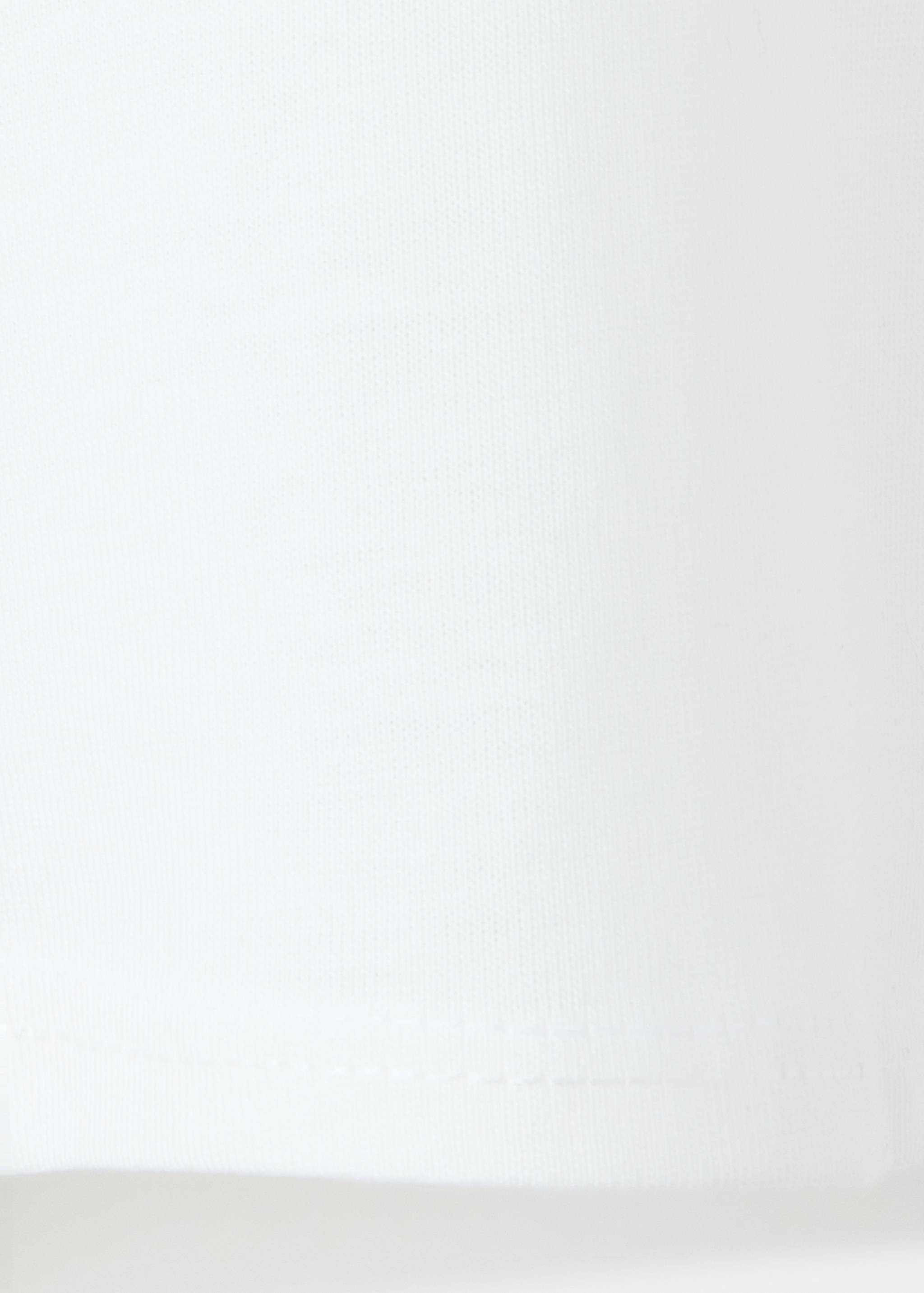 Cotton T-shirt with print detail - Details of the article 0