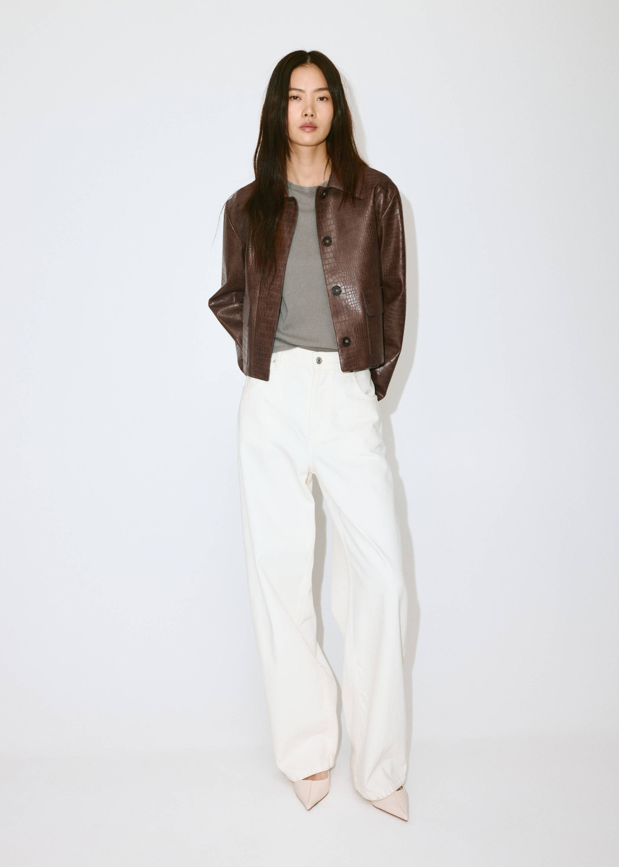 Crocodile-effect jacket - General plane
