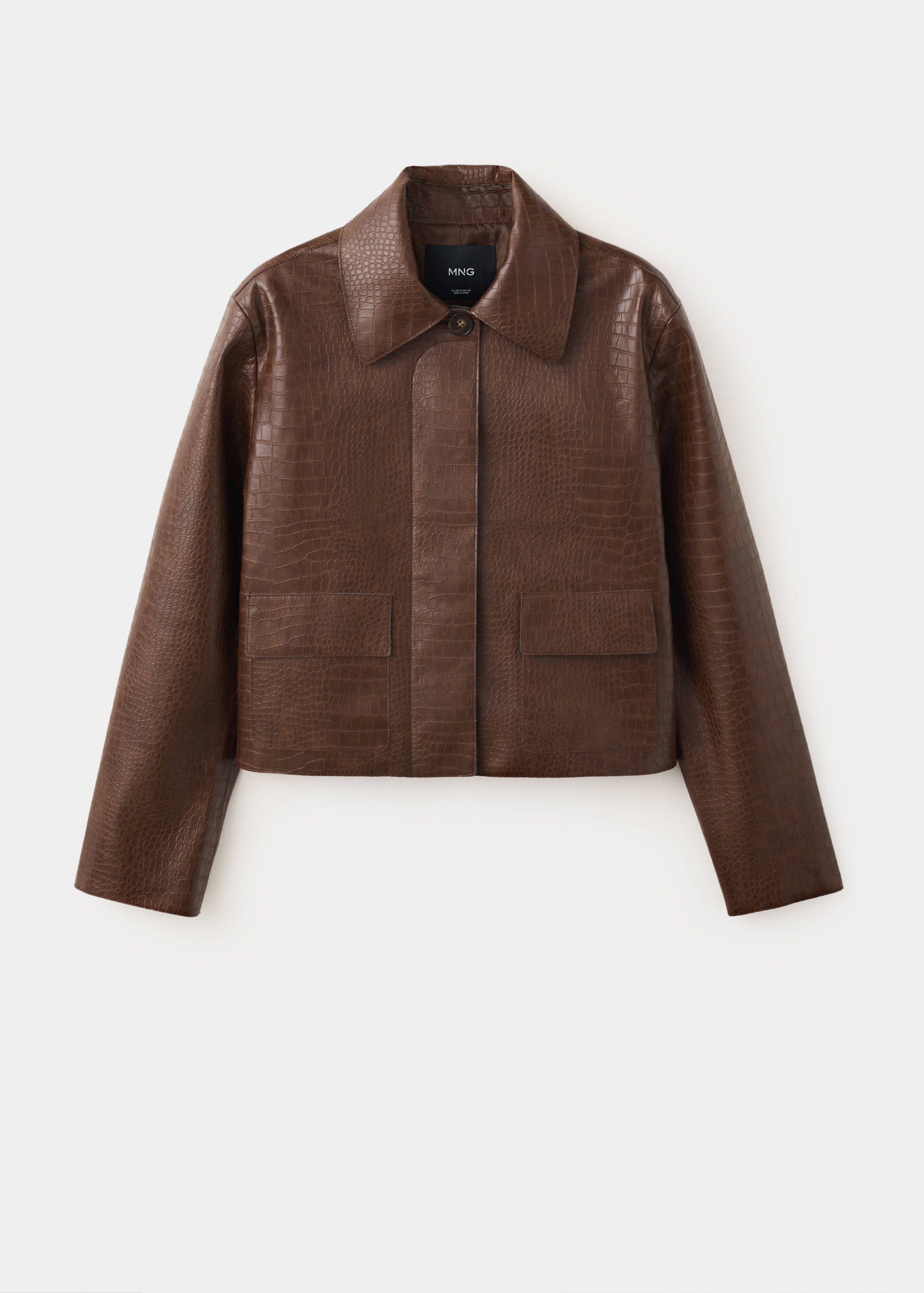 Crocodile-effect jacket - Article without model