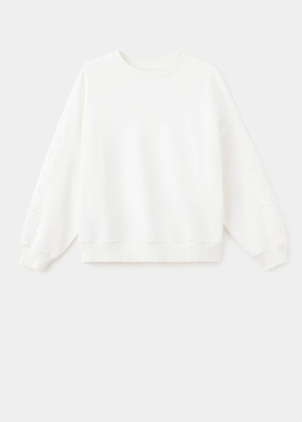 Sweatshirt with embroidered details on the sleeves — Off White