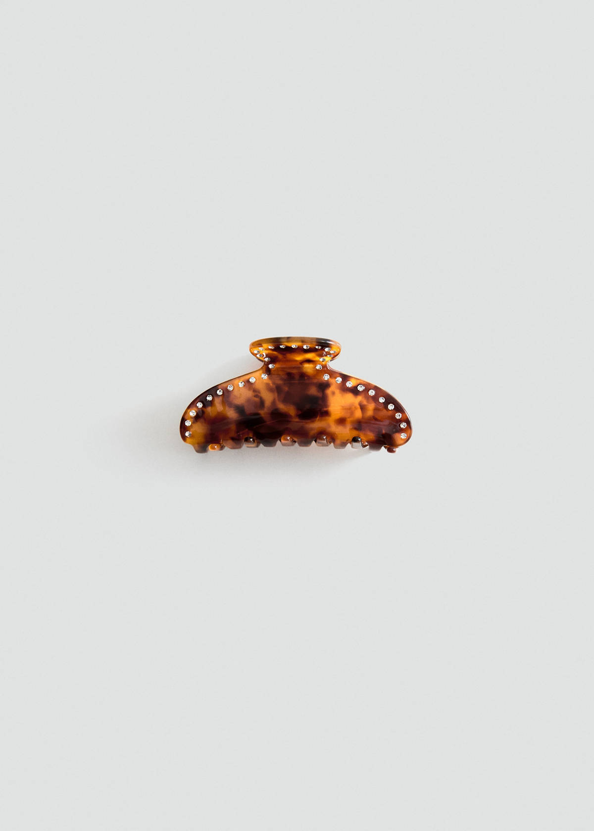 Rhinestone hair clip — Chocolate