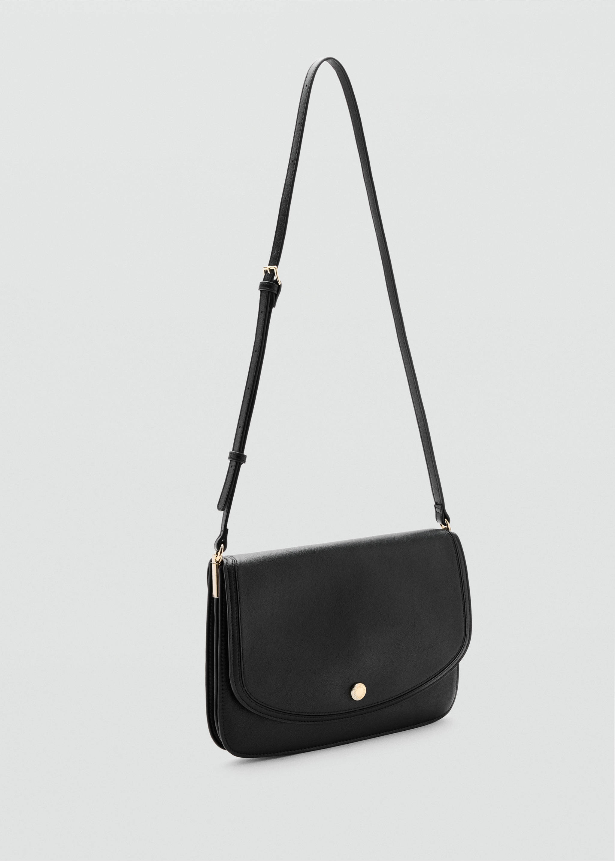 Bolso bandolera cuadrado - Plano medio, Negro. Ref: 37084101-00.