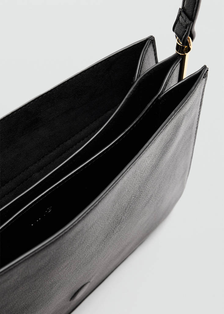 Square crossbody bag — Black
