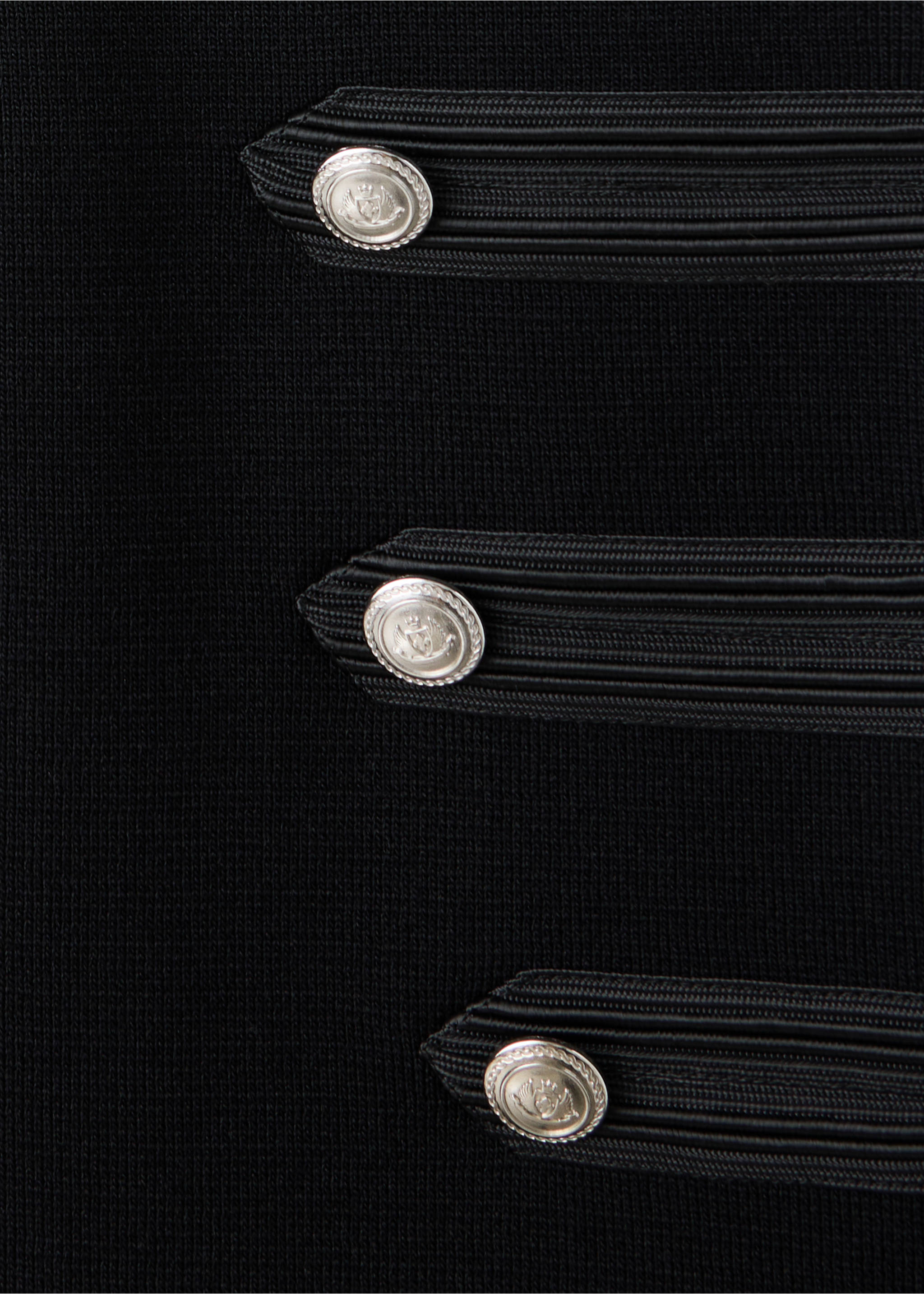 Gilet maille boutons - Détail de l'article 0, Noir. Ref: 37084106-00.