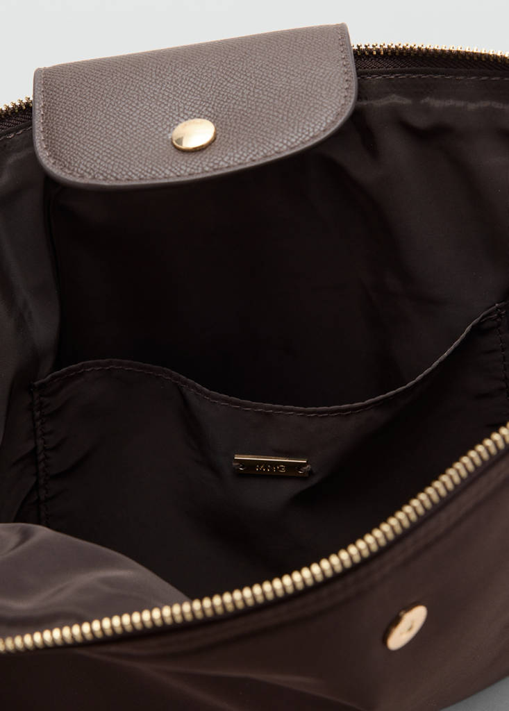 Nylon laptop case — Chocolate