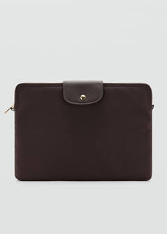 Nylon laptop case — Chocolate 1
