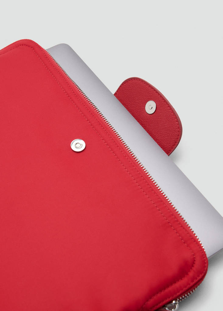 Nylon laptop case — Red