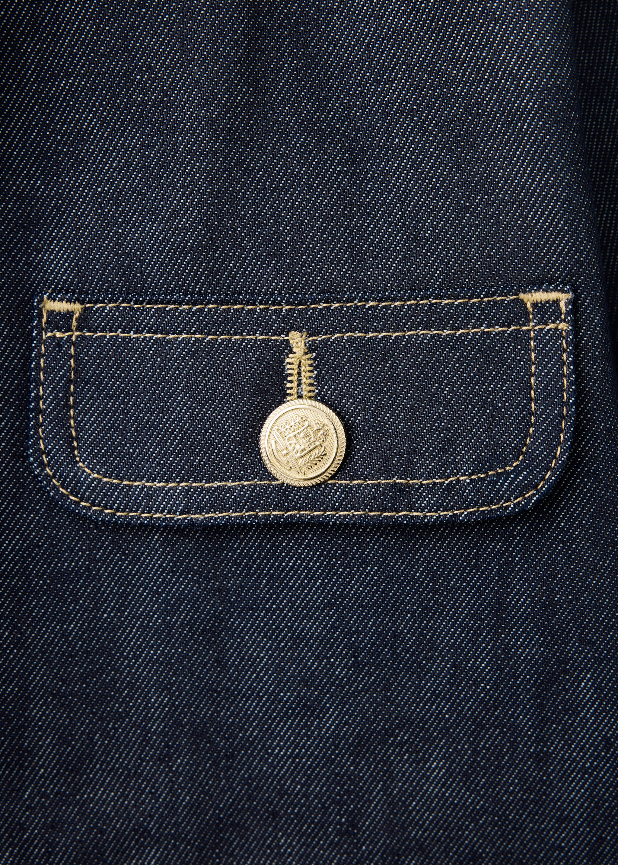 Veste denim poches - Détail de l'article 8, Bleu. Ref: 37084109-00.