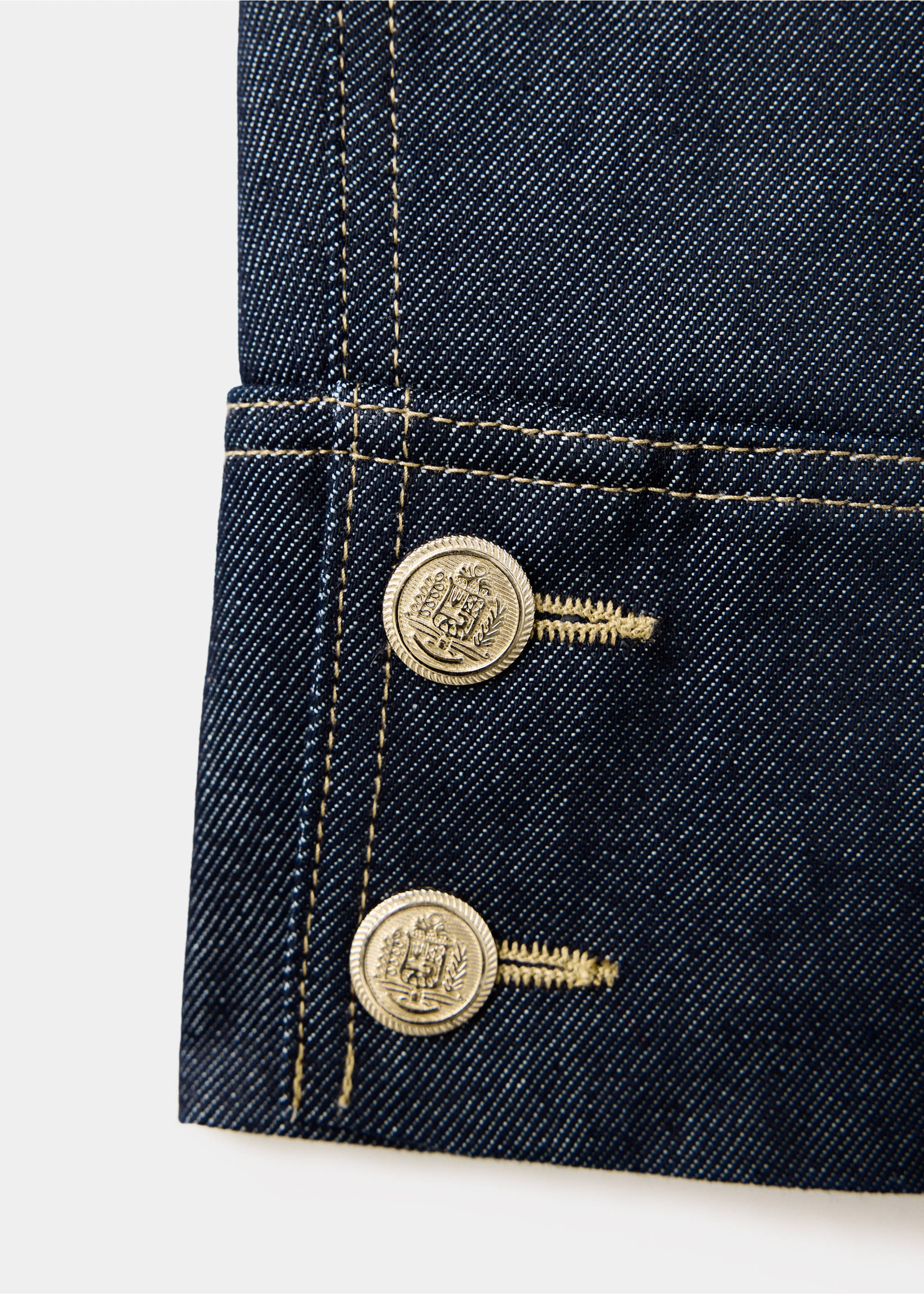 Veste denim poches - Détail de l'article 0, Bleu. Ref: 37084109-00.