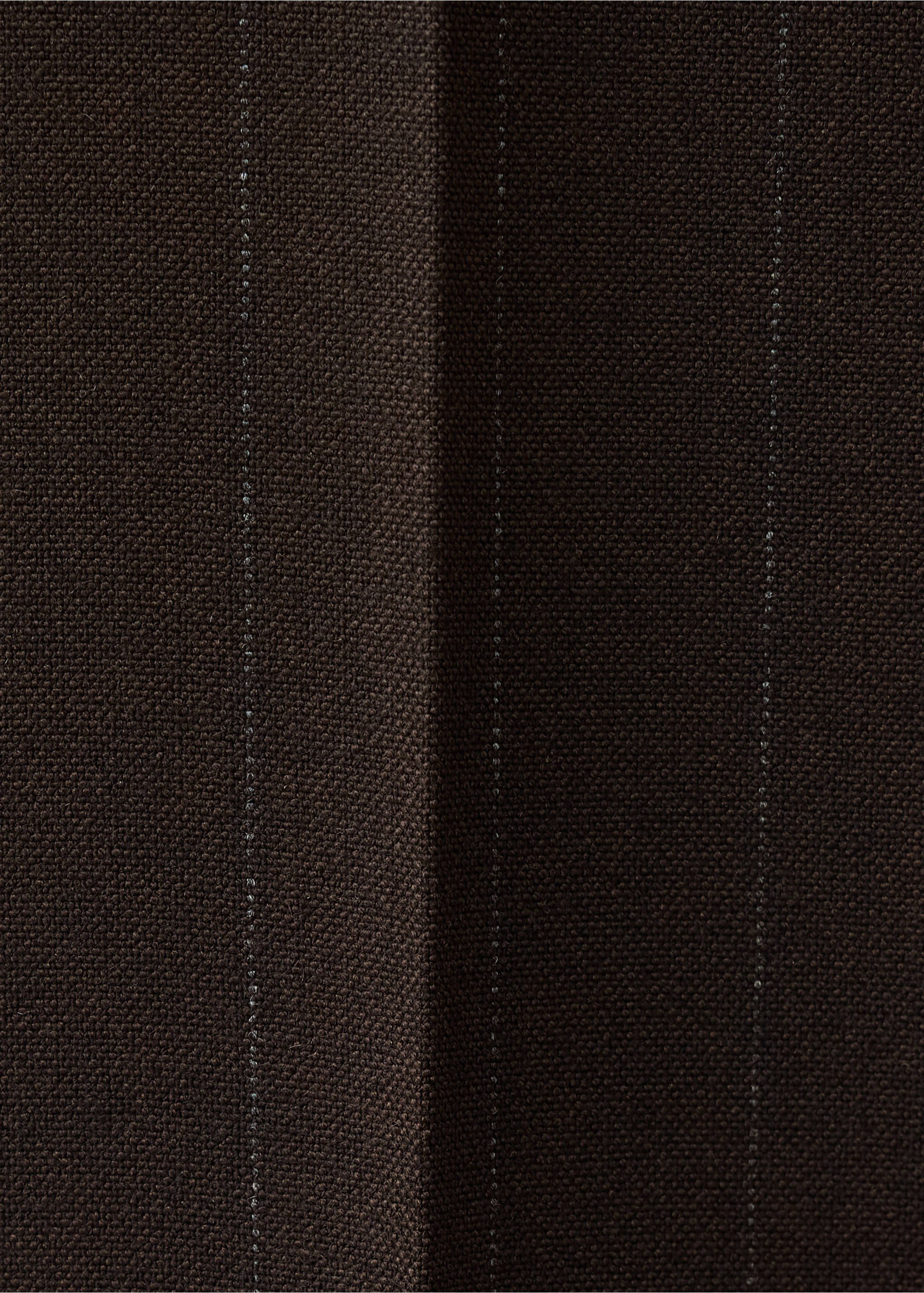 Pinstripe suit trousers - Details of the article 0, Brown. Ref: 37084111-00.