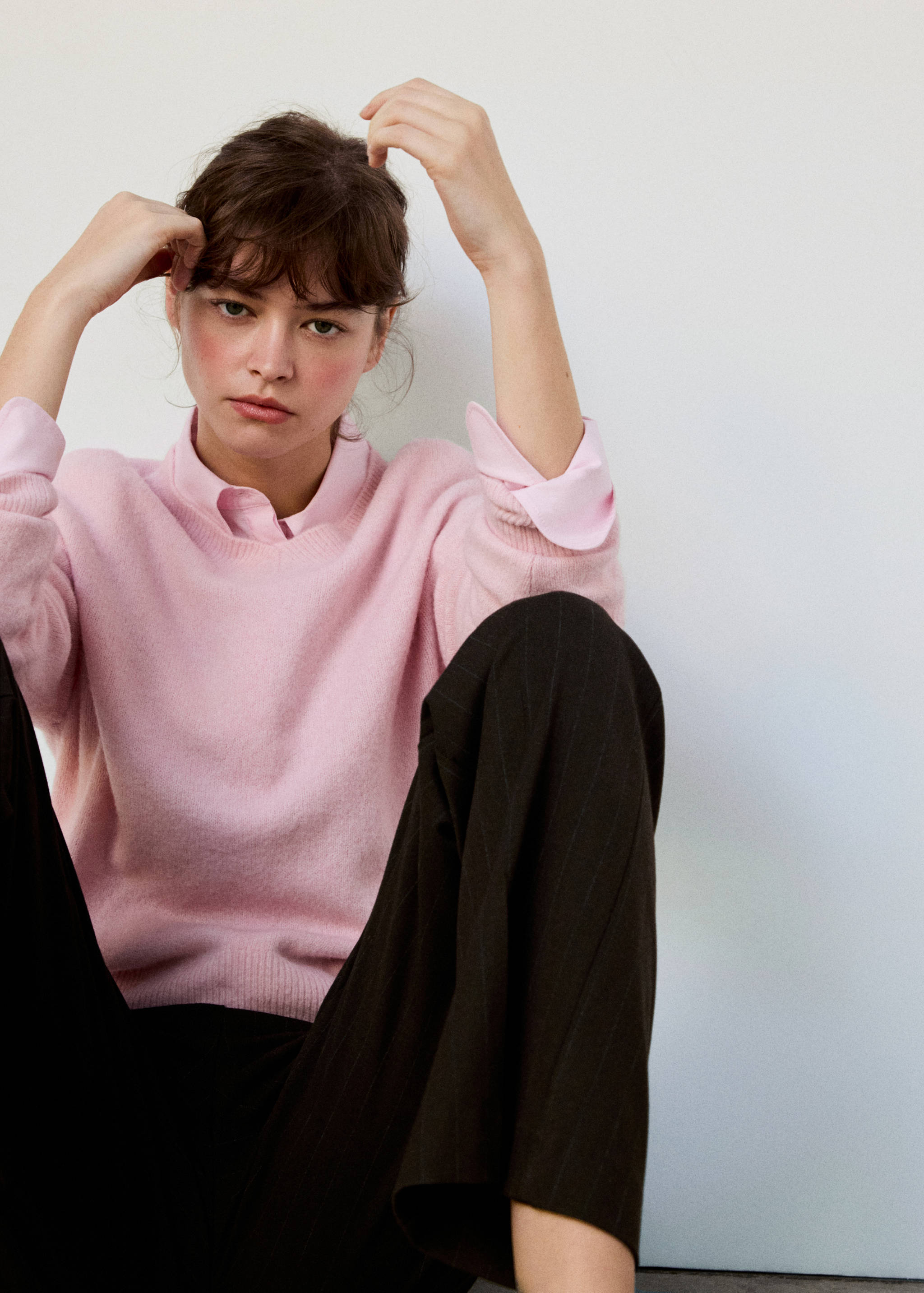 Straight-fit suit trousers - Details of the article 2