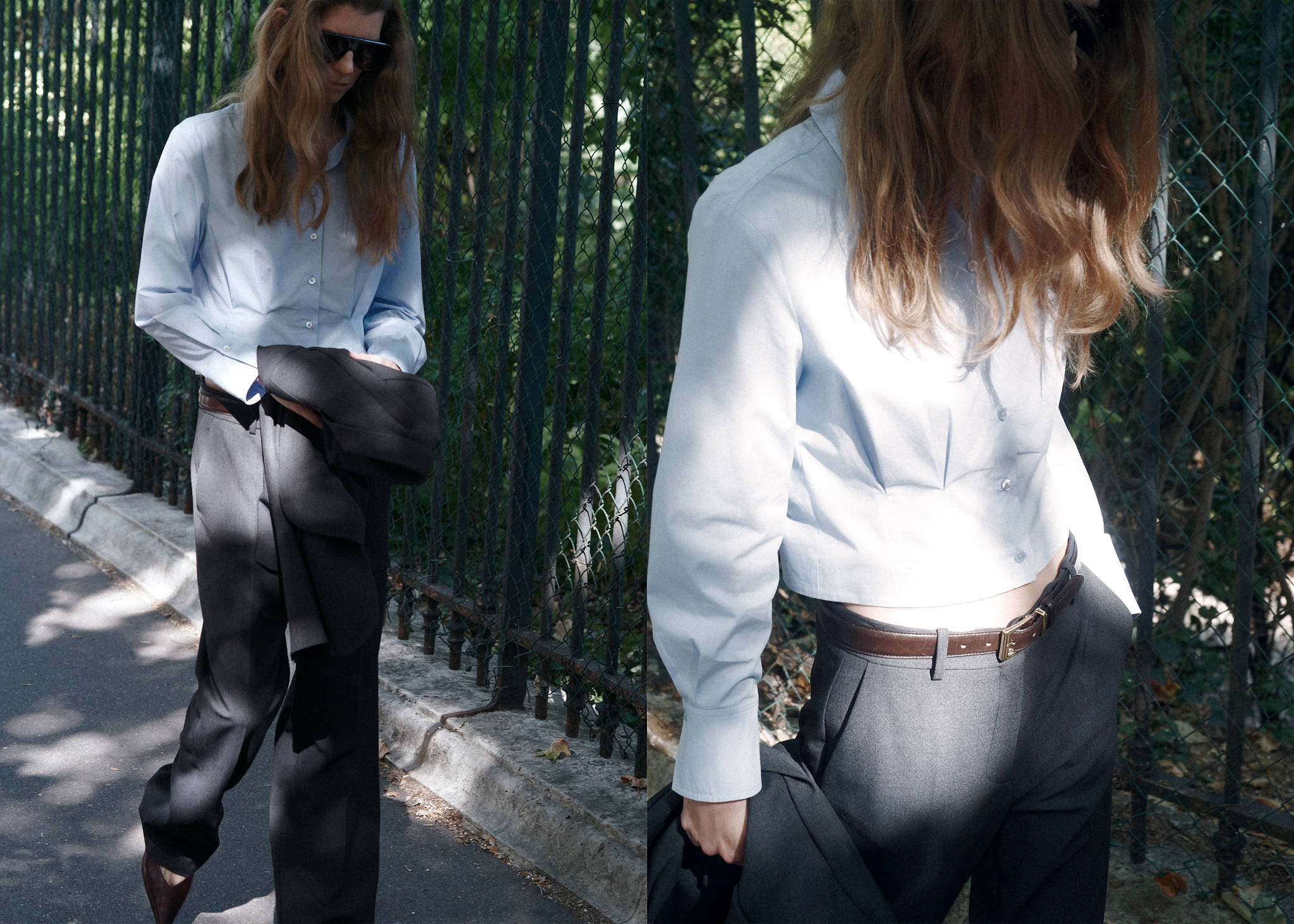 Pantalón traje recto - Plano panorámico