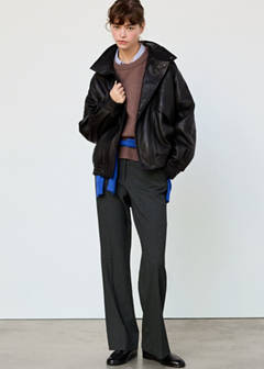 Straight-fit suit trousers — Grey 16