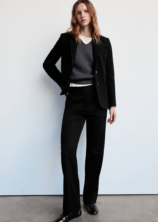 Mango Straight-fit suit trousers