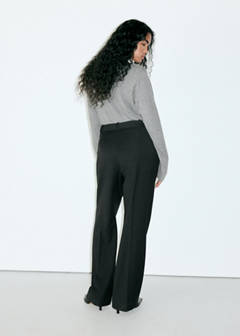 Straight-fit suit trousers — Black 6