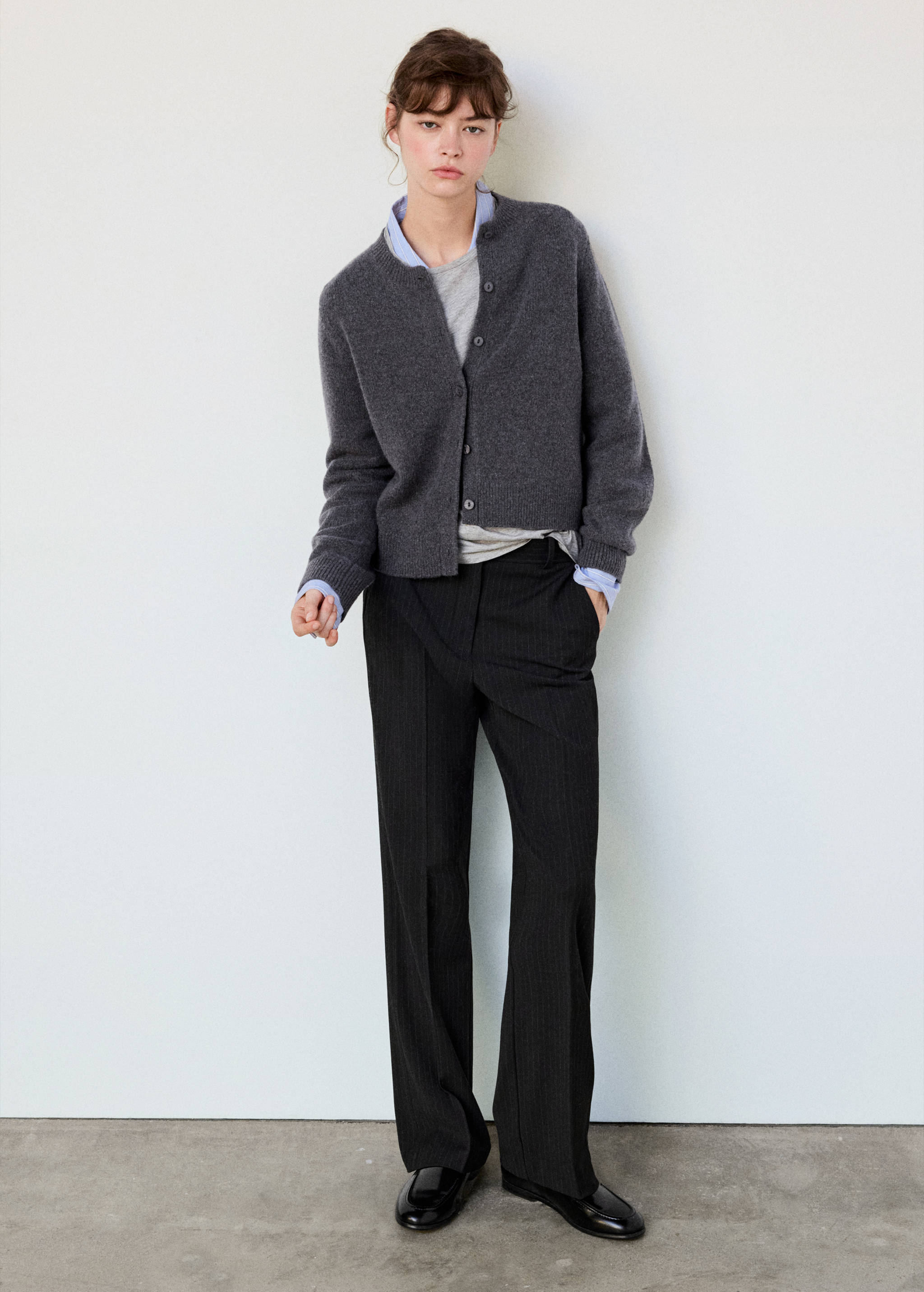 Straight-fit suit trousers - General plane