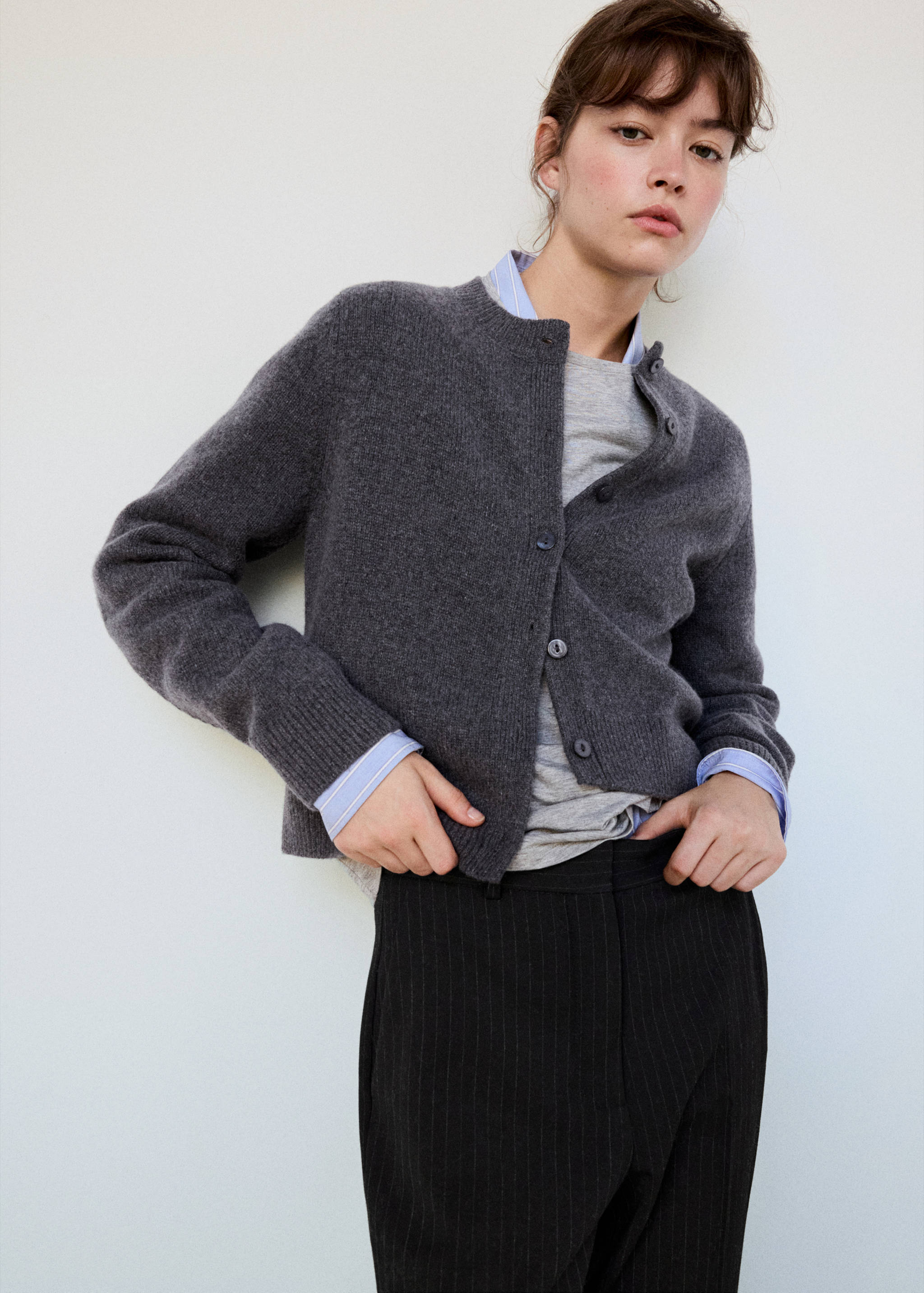 Straight-fit suit trousers - Details of the article 1