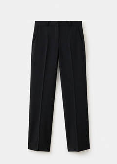 Straight-fit suit trousers — Black 8