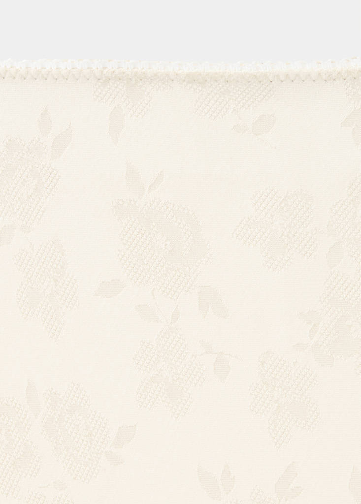 Jacquard flared skirt — Ecru