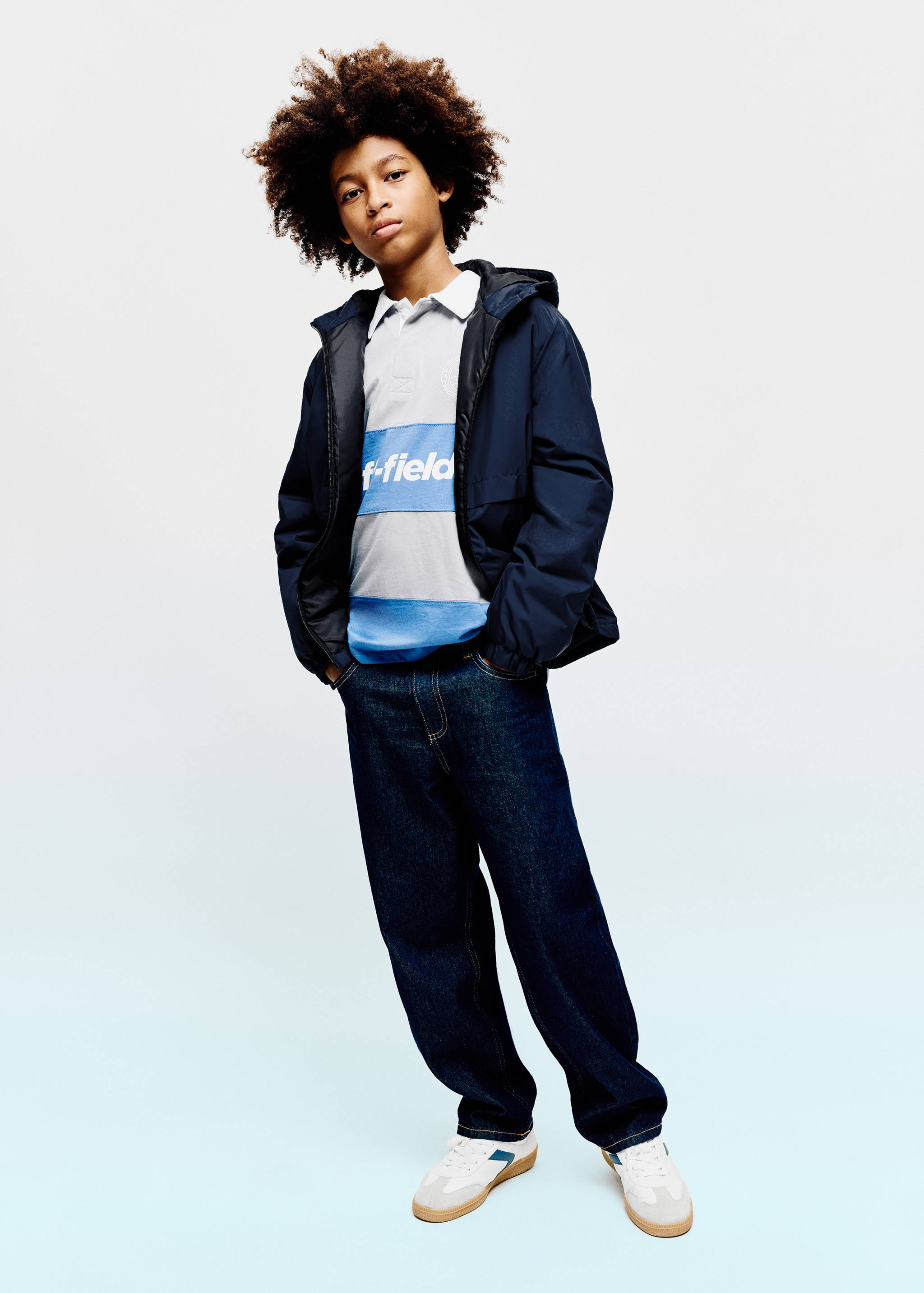 Hood puffer coat - General plane