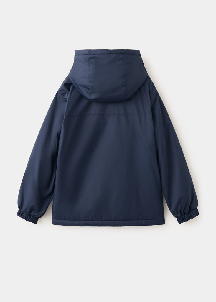 Hood puffer coat — Dark Navy