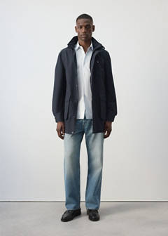 Water-repellent hooded parka — Night Blue 2