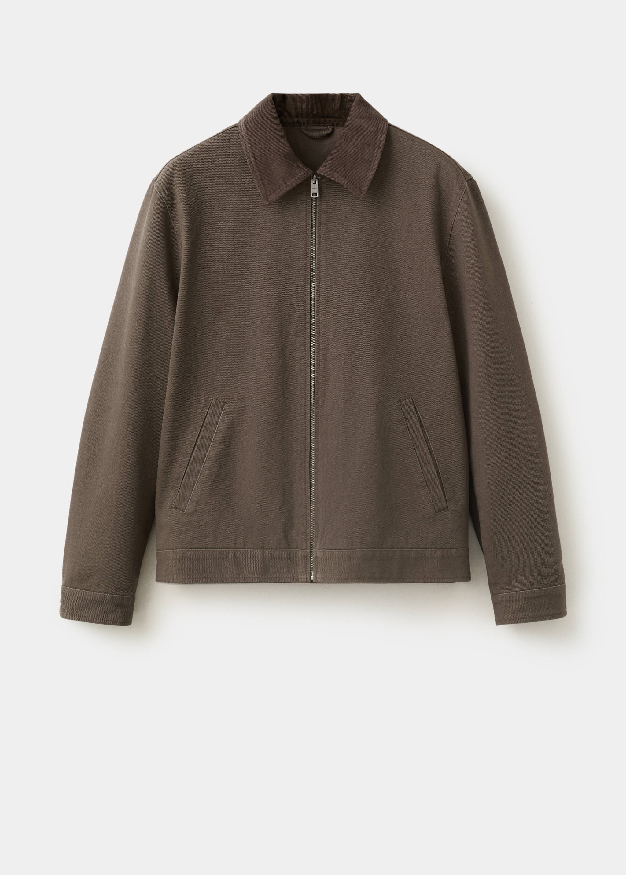 Corduroy collar denim jacket - Article without model