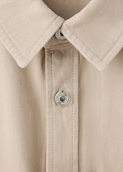 Denim overshirt pockets — Beige 9