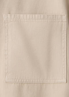 Denim overshirt pockets — Beige 10
