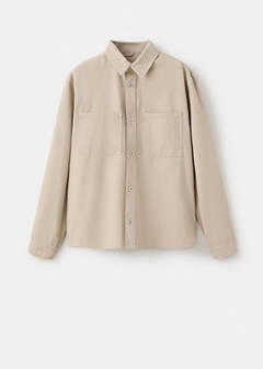 Denim overshirt pockets — Beige 7