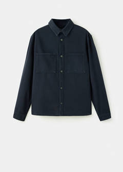 Denim overshirt pockets — Navy 6
